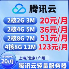 腾讯云服务器轻量云主机天翼云远程阿里华为移动云电商网站小程序